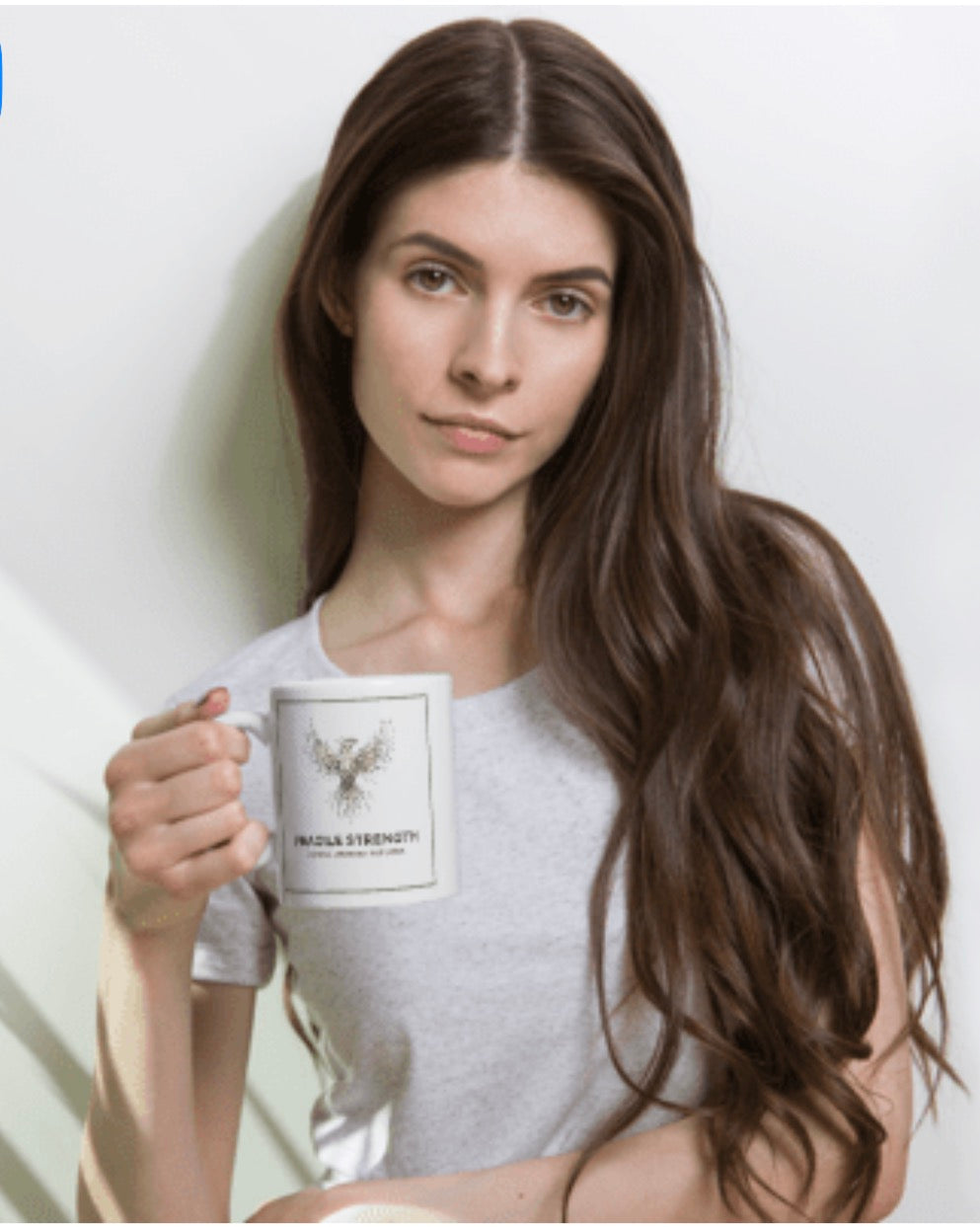 Fragile Strength Phoenix Inspirational mug
