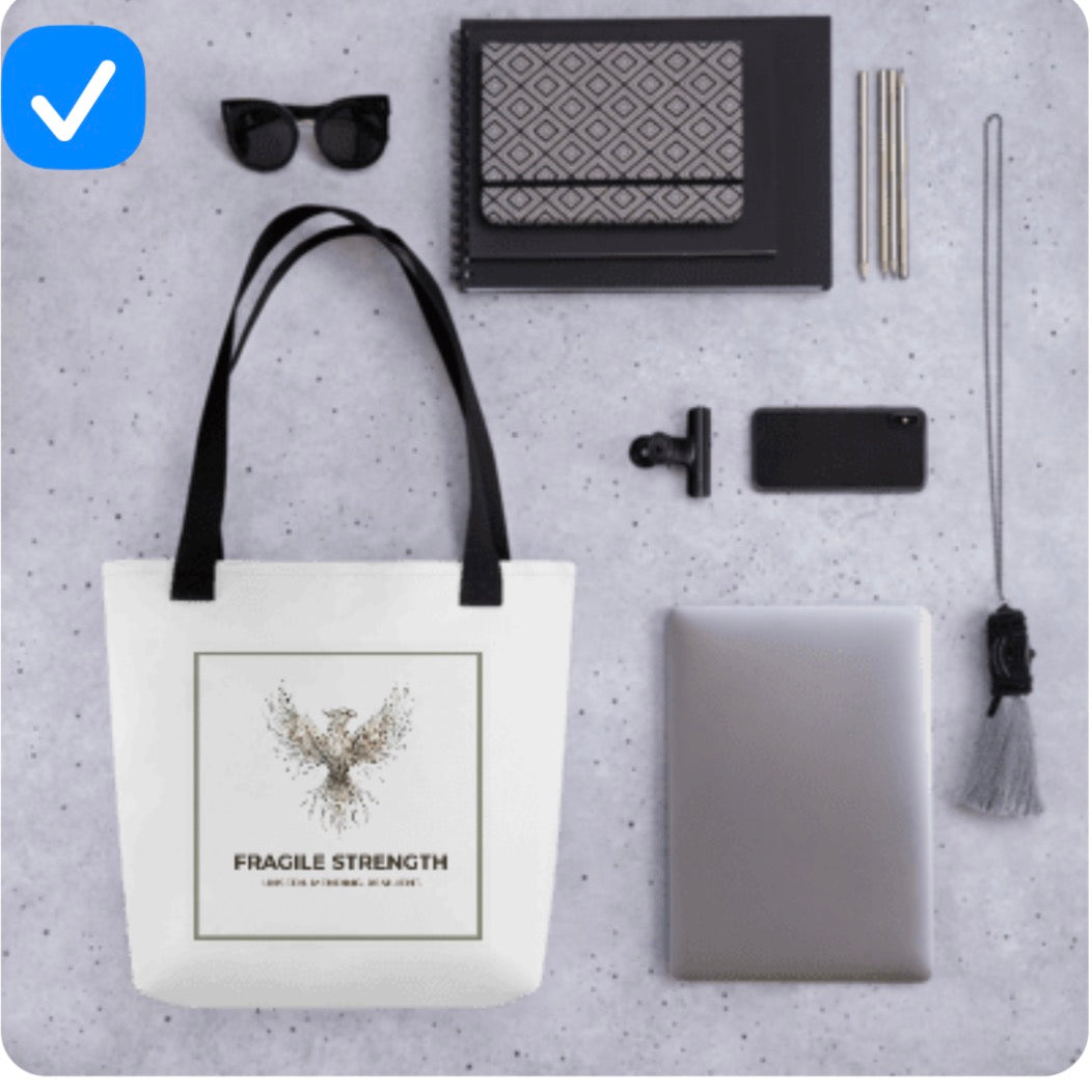 Carry your strength tote bag